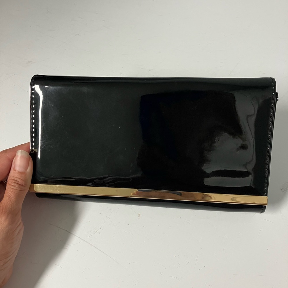 Estee Lauder Black and Gold Evening Clutch